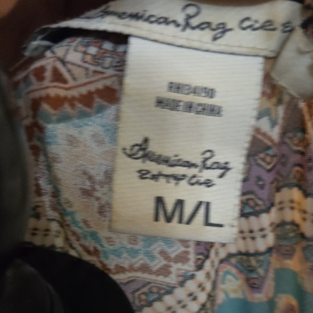 American Rag Multicolor Patterned Cardigan - Picture 2 of 3
